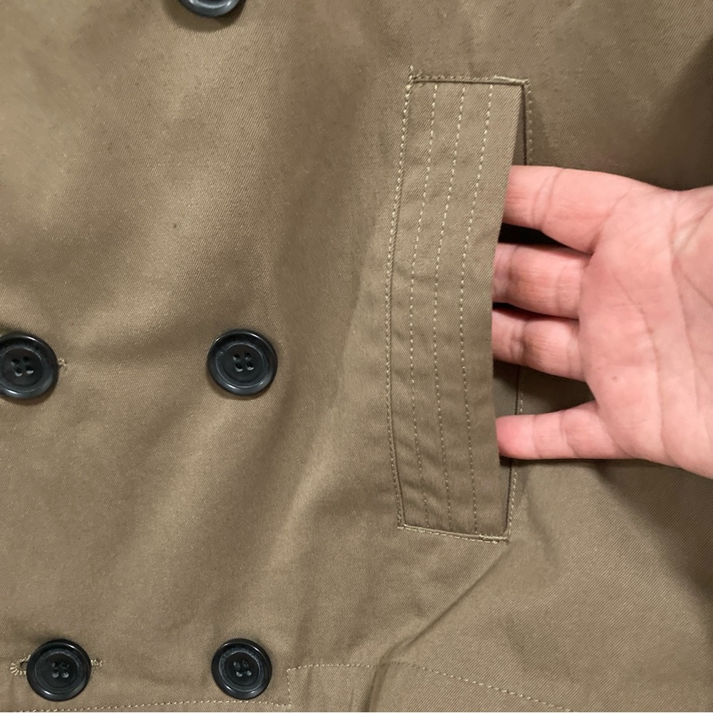 Projek Raw Jacket Coat Men’s Brown Size M Double Breasted Outdoor Winter Travel - Picture 6 of 15